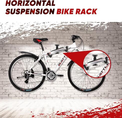 Bike Wall Mount, Bike Hanger,1 Pack/2 Pack,Bike Hooks for Garage,Adjustable Angle & Length,Suitable for Various Types of Bicycles in Saudi Arabia