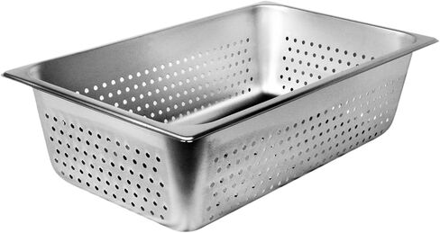 Thunder Group STPA3006PF Steam Table Pan, Full Size, Perforated, 6" deep, Anti-jam, 24 Gauge, 18/8 Stainless Steel, NSF (Made in China), Pack of 6 in Saudi Arabia