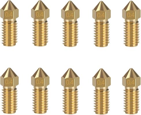 WINSINN 3D Printer M5 Nozzle 0.4mm, Premium Brass, Compatible with AnkerMake M5/M5C Hotend Extruder (Pack of 10Pcs) in Saudi Arabia