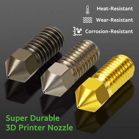 WINSINN 3D Printer M5 Nozzle 0.4mm, Premium Brass, Compatible with AnkerMake M5/M5C Hotend Extruder (Pack of 10Pcs) in Saudi Arabia
