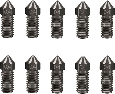 WINSINN 3D Printer M5 Nozzle 0.4mm, Premium Brass, Compatible with AnkerMake M5/M5C Hotend Extruder (Pack of 10Pcs) in Saudi Arabia