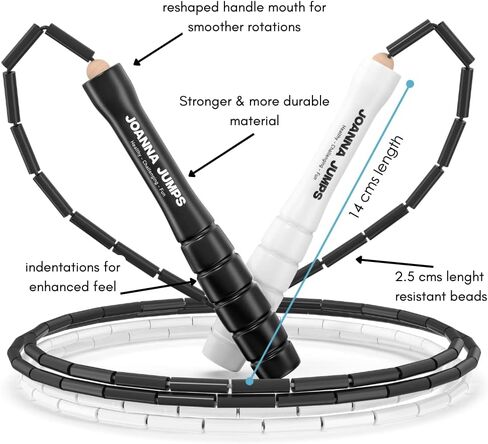 Glow in the Dark Segmented Jump Rope for Fitness and Exercise - Adjustable Jump Ropes with Plastic Handles - Tangle-Free Skipping Rope for Crossfit, Gym, Jumping Rope for Workout in Saudi Arabia