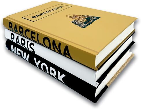 WANGZHAOKEJISM Decorative Books for Home Decor,Coffee Table Book Hardcover Decor,Designer Books for Decor,Book Shelf Decor,3 Colorful Decorative Books, Blue Pink Yellow in Saudi Arabia