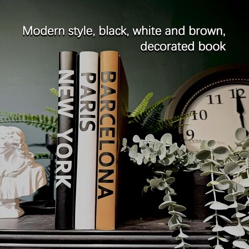 WANGZHAOKEJISM Decorative Books for Home Decor,Coffee Table Book Hardcover Decor,Designer Books for Decor,Book Shelf Decor,3 Colorful Decorative Books, Blue Pink Yellow in Saudi Arabia