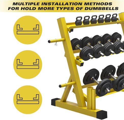 Dumbbell Rack Multifunctional Weight Stand for Home Gym Suitable for Storage of Dumbbell, Weight Plates, and Curl Bar in Saudi Arabia