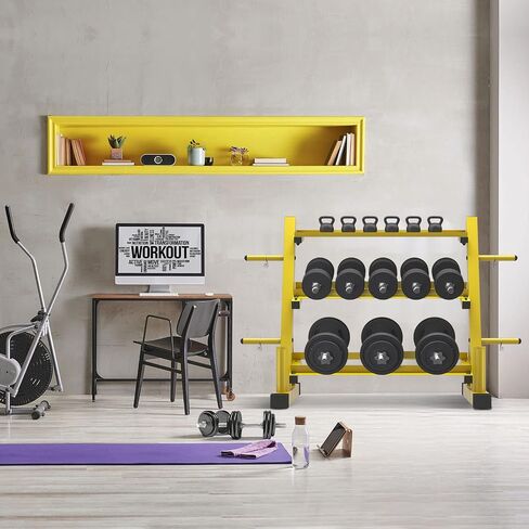 Dumbbell Rack Multifunctional Weight Stand for Home Gym Suitable for Storage of Dumbbell, Weight Plates, and Curl Bar in Saudi Arabia