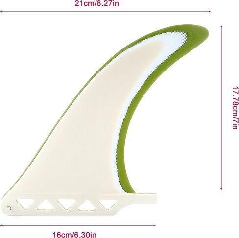 AQUBONA Surfboard Longboard Fin 7 8 9 10 Inch Single Fin - Center Fin for Longboard, Surfboard & Paddleboard in Saudi Arabia