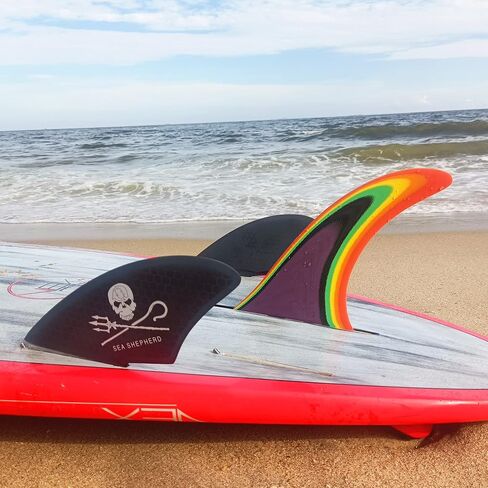 AQUBONA Surfboard Longboard Fin 7 8 9 10 Inch Single Fin - Center Fin for Longboard, Surfboard & Paddleboard in Saudi Arabia