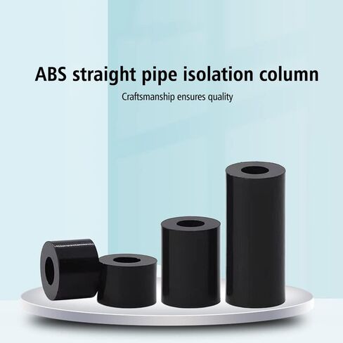 430PCS Nylon Round Gasket Switch Socket Insulation Post Screw Washer M3 M4 Black ABS Insulation Straight-Through Tube Isolation Post Combination Kit in Saudi Arabia