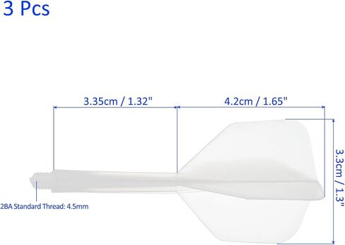 Integrated Dart Shaft and Flights-Screw in-one Dart Accessories Plastic Anti-Fall, Apply to Soft Tip Darts and Steel Tip Darts in Saudi Arabia