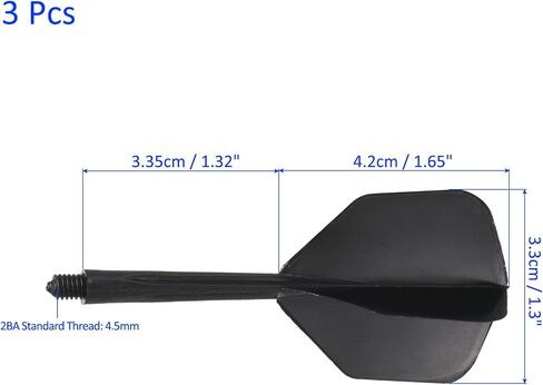 Integrated Dart Shaft and Flights-Screw in-one Dart Accessories Plastic Anti-Fall, Apply to Soft Tip Darts and Steel Tip Darts in Saudi Arabia