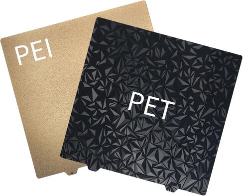 Ender 5 Plus ترقيات PEI: FYSETC 3D Smooth PEO+Textured PEI Spring Steel Sheet فقط 377 × 370 مم / 14.84 × 14.56 بوصة بدون ملصق مغناطيسي لوحة بناء سرير مرنة ساخنة لطباعة ثلاثية الأبعاد PLA PETG ABS in Saudi Arabia