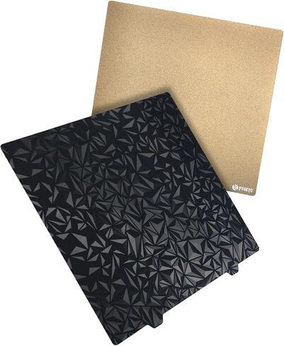 Ender 5 Plus ترقيات PEI: FYSETC 3D Smooth PEO+Textured PEI Spring Steel Sheet فقط 377 × 370 مم / 14.84 × 14.56 بوصة بدون ملصق مغناطيسي لوحة بناء سرير مرنة ساخنة لطباعة ثلاثية الأبعاد PLA PETG ABS in Saudi Arabia