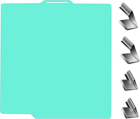 لوحة بناء JUUPINE TK99 Bambu Lab لطابعة Bambu Lab X1C/X1/X1E/P1P/P1S ثلاثية الأبعاد، لوحة بناء سطح أملس مزدوجة الجوانب 257x257، ورقة شبه مرنة للوحة طابعة Bambu A1 ثلاثية الأبعاد (لون أخضر) in Kuwait