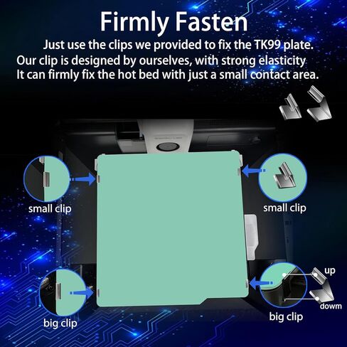 لوحة بناء JUUPINE TK99 Bambu Lab لطابعة Bambu Lab X1C/X1/X1E/P1P/P1S ثلاثية الأبعاد، لوحة بناء سطح أملس مزدوجة الجوانب 257x257، ورقة شبه مرنة للوحة طابعة Bambu A1 ثلاثية الأبعاد (لون أخضر) in Kuwait