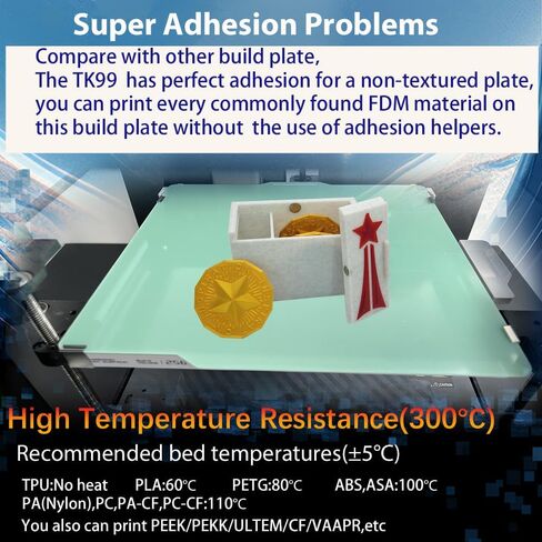 لوحة بناء JUUPINE TK99 Bambu Lab لطابعة Bambu Lab X1C/X1/X1E/P1P/P1S ثلاثية الأبعاد، لوحة بناء سطح أملس مزدوجة الجوانب 257x257، ورقة شبه مرنة للوحة طابعة Bambu A1 ثلاثية الأبعاد (لون أخضر) in Kuwait