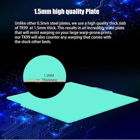 لوحة بناء JUUPINE TK99 Bambu Lab لطابعة Bambu Lab X1C/X1/X1E/P1P/P1S ثلاثية الأبعاد، لوحة بناء سطح أملس مزدوجة الجوانب 257x257، ورقة شبه مرنة للوحة طابعة Bambu A1 ثلاثية الأبعاد (لون أخضر) in Kuwait