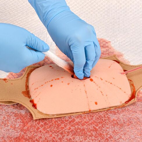 مجموعة أدوات تدريب تعبئة الجروح، مجموعة إيقاف النزيف للتدريب على الإرقاء، مجموعة أدوات تدريب على جرح الجروح يمكن ارتداؤها in Kuwait