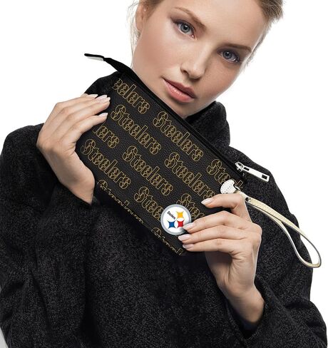 NFL womens NFL Victory Wristlet | Pebble Vegan Leather Wristlet | Fashion Handbag in Saudi Arabia