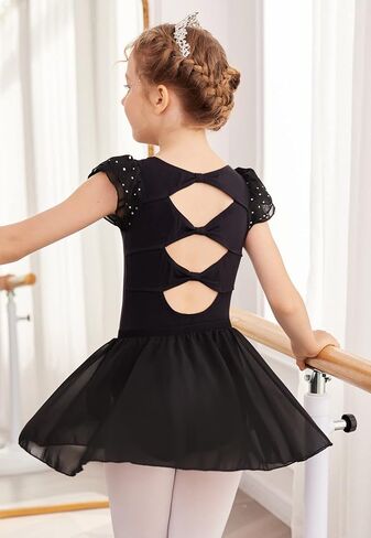 Arshiner Girls Ballet Skirts Dance 3 Pack Chiffon Wrap in Saudi Arabia