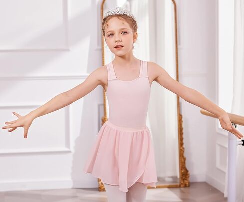 Arshiner Girls Ballet Skirts Dance 3 Pack Chiffon Wrap in Saudi Arabia