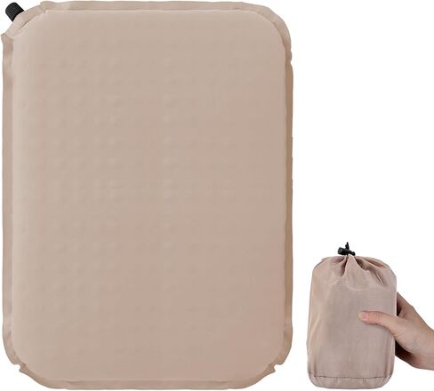 Inflatable Stadium Seat Cushion Pad: Portable Travel Camping Air Sitting Chair Pillow - Self Inflating Airplane Seats Bleacher Sit Seating Pads - Outdoor Blow Up Foldable Cushions For Hiking Hunting in Saudi Arabia