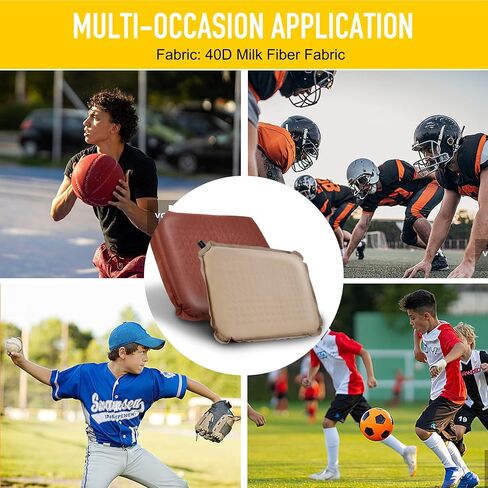 Inflatable Stadium Seat Cushion Pad: Portable Travel Camping Air Sitting Chair Pillow - Self Inflating Airplane Seats Bleacher Sit Seating Pads - Outdoor Blow Up Foldable Cushions For Hiking Hunting in Saudi Arabia