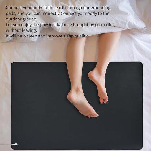 Grounding Mat for Sleep with 15ft Grounding Cord,Grounding Pad Kit, Earth Therapy for Foot Mat,Computer Mat, Sleep Mat, Pet Mat(26.7x10 Inch) in Saudi Arabia
