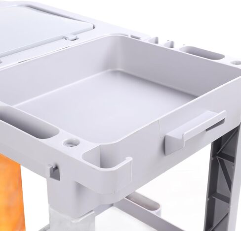 Commercial Janitorial Cleaning Cart on Wheels, 3-Shelf Commercial Traditional Janitorial Cart, with Cover, Cleaning Caddy for Housekeeping, for Stores, Schools, and Business in Saudi Arabia