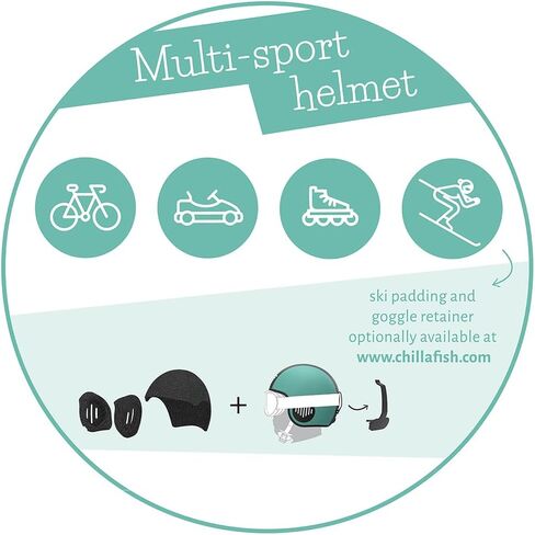 Chillafish Bobbi ABS Children's Multi-Sport Helmet, Bike, Ski, Skateboard, Scooter in Saudi Arabia