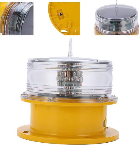 Acouto LED منارة أضواء الشمسية الطيران عائق تحذير مصباح الطوارئ البناء مصباح IP66 ضوء معتدل في الهواء الطلق للممرات المائية البحرية الأنهار والبحيرات in Saudi Arabia