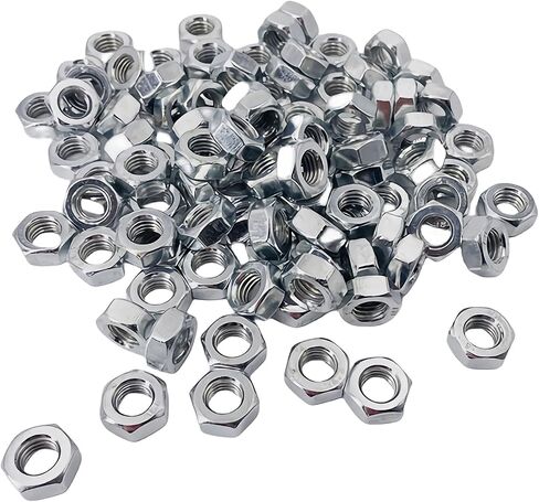 100PCS M5-0.8 Hex Nuts, Stainless Steel 304 Metric Coarse Thread Hexagon Nut, DIN934, Class 4.8 Screw Bolt Fasteners, Hardware Lock Nut in Saudi Arabia