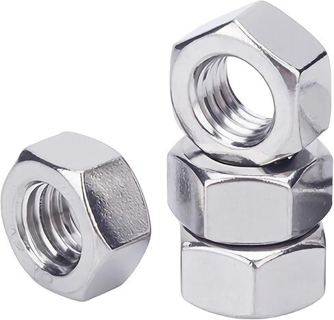 100PCS M5-0.8 Hex Nuts, Stainless Steel 304 Metric Coarse Thread Hexagon Nut, DIN934, Class 4.8 Screw Bolt Fasteners, Hardware Lock Nut in Saudi Arabia