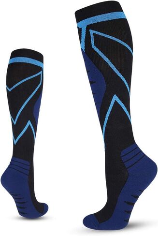 Compression Socks for Men & Women 20-30 mmHg Knee-High Support Stockings for Running, Nurses,Athletic, Sports, Travel in Saudi Arabia