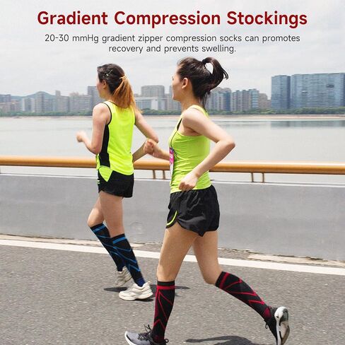 Compression Socks for Men & Women 20-30 mmHg Knee-High Support Stockings for Running, Nurses,Athletic, Sports, Travel in Saudi Arabia