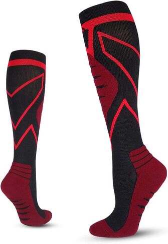 Compression Socks for Men & Women 20-30 mmHg Knee-High Support Stockings for Running, Nurses,Athletic, Sports, Travel in Saudi Arabia