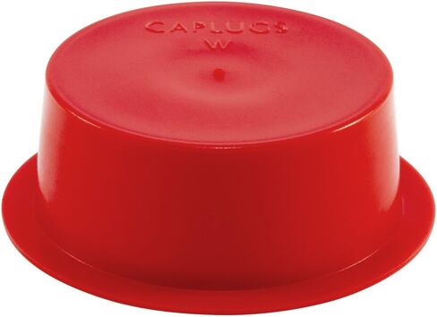 Caplugs 99394847 غطاء بلاستيكي مدبب وقابس مع شفة عريضة W-15، PE-LD، غطاء OD 1.181" معرف التوصيل 1.375"، أحمر (عبوة من 100) in Saudi Arabia