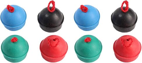 6 Pack Rubber Pool Billiard Cue Chalk Holders with Cord, 3 Colors in Saudi Arabia