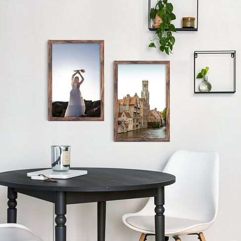 9x11 Picture Frame Brown, Classic Poster Frame for Horizontal or Vertical Wall Mounting, 1 Pack in Saudi Arabia