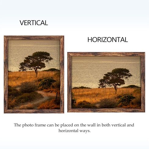 9x11 Picture Frame Brown, Classic Poster Frame for Horizontal or Vertical Wall Mounting, 1 Pack in Saudi Arabia