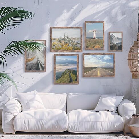 9x11 Picture Frame Brown, Classic Poster Frame for Horizontal or Vertical Wall Mounting, 1 Pack in Saudi Arabia