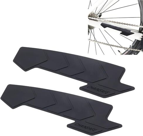 OLYCRAFT 2Pcs Mountain Bike Chainstay Protector MTB Bicycle Down Tube Frame Protector Silicone Bicycle Frame Guard Chain Guard Pad Protect Your Bike from Scratch Black Arrow Patterns in Saudi Arabia