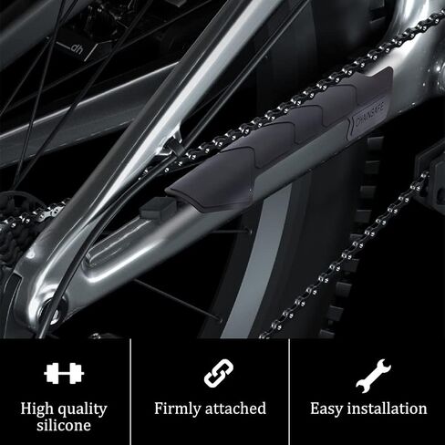 OLYCRAFT 2Pcs Mountain Bike Chainstay Protector MTB Bicycle Down Tube Frame Protector Silicone Bicycle Frame Guard Chain Guard Pad Protect Your Bike from Scratch Black Arrow Patterns in Saudi Arabia