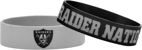 FOCO NFL unisex Bulk Bandz Bracelet 2 Pack in Saudi Arabia