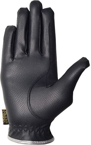 قفازات AK الاصطناعية لركوب الخيل لجميع المواسم للجنسين AKRS-6344 (XS، كحلي/فضي) in Kuwait