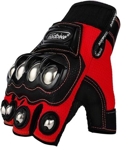 Motorcycle Gloves for Men and Women, Steel Knuckle Half Finger Touchscreen Motorbike Gloves for BMX ATV MTB Riding, Road Racing, Cycling, Climbing, Motocross in Saudi Arabia