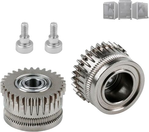 All Metal Hotend Extruder Filament Drive Gear for Creality K1/K1max/K1c 3D Printer Accessory ，Nickel-Plated Motor High Hardness Extruder Gears, K1 Max Upgrade Extruder Gears in Saudi Arabia