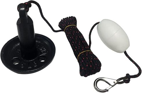 طقم مرساة فطر فينيل أسود بحري بوزن 5 رطل مع عوامة بيضاء in Kuwait