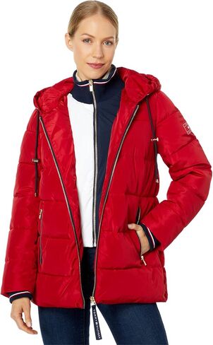 Tommy Hilfiger Women's Hooded Pffr W/Rb Cllr in Saudi Arabia