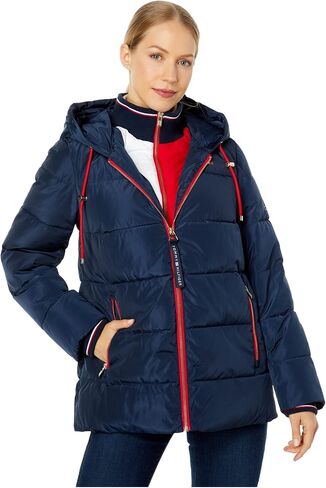 Tommy Hilfiger Women's Hooded Pffr W/Rb Cllr in Saudi Arabia